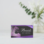 Glitzer Glam Abstrakt Moderner Friseur Salon Visitenkarte (Stehend Vorderseite)