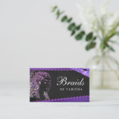 Glitzer Glam Abstrakt Moderner Friseur Salon Visitenkarte (Stehend Vorderseite)