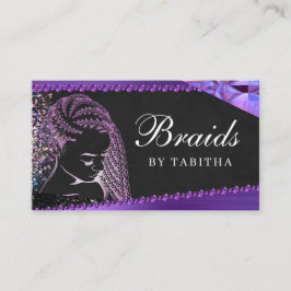 Glitzer Glam Abstrakt Moderner Friseur Salon Visitenkarte