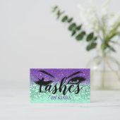 Glitzer Glam Business Cards Visitenkarte (Stehend Vorderseite)