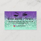 Glitzer Glam Business Cards Visitenkarte (Rückseite)