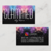 Glitzer Glam Business Cards Visitenkarte (Vorne/Hinten)