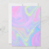 Glitzer Glam Chic Junggeselinnen-Abschied Einladun Einladung (Rückseite)