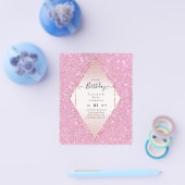 GLITZER Glam Foil Hübsch Jegliches Alter Flyer (Einzeln)