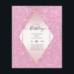GLITZER Glam Foil Hübsch Jegliches Alter Flyer<br><div class="desc">*** HINWEIS: Diese Budgetoption ist ein Flyer (Umschläge NICHT inbegriffen), daher der niedrige Preis - SATIN ist hier die dickere Wahl. Für weitere Einladungs-Optionen (dickere/größere Papier-/Kartentypen: In 'Einladung' mit den Seitenwerkzeugen *** FAQS *** Dieses Element hat Textvorlagenfelder BEIDE Seiten für Mehrwert! Fügen Sie weitere Details hinzu, wie UAWG, Anfahrtsskizzen, Venusdaten,...</div>