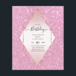 GLITZER Glam Foil Hübsch Jegliches Alter Flyer<br><div class="desc">*** HINWEIS: Diese Budgetoption ist ein Flyer (Umschläge NICHT inbegriffen), daher der niedrige Preis - SATIN ist hier die dickere Wahl. Für weitere Einladungs-Optionen (dickere/größere Papier-/Kartentypen: In 'Einladung' mit den Seitenwerkzeugen *** FAQS *** Dieses Element hat Textvorlagenfelder BEIDE Seiten für Mehrwert! Fügen Sie weitere Details hinzu, wie UAWG, Anfahrtsskizzen, Venusdaten,...</div>