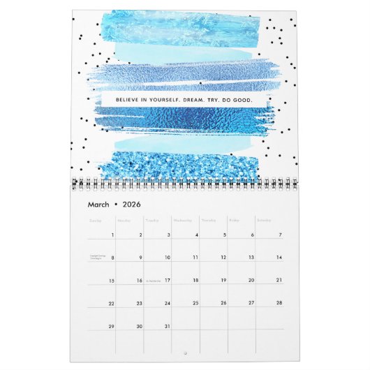 Glitzer Glam Kalender (Mär 2026)