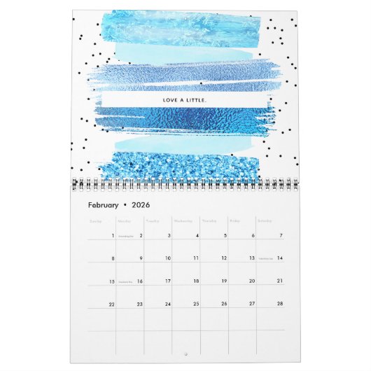 Glitzer Glam Kalender (Feb 2026)