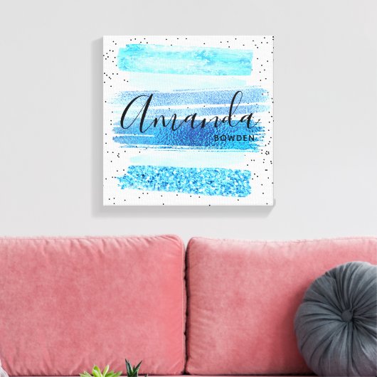 Glitzer Glam Leinwanddruck (Insitu (Wohnzimmer))