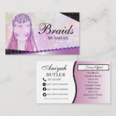 Glitzer Glam Moderner Friseur Salon Visitenkarte