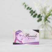 Glitzer Glam Moderner Friseur Salon Visitenkarte (Stehend Vorderseite)