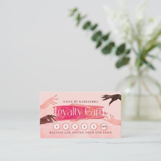 Glitzer Glam Nail Kunstvoll wandern im Val Piora Visitenkarte (Stehend Vorderseite)