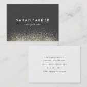 Glitzer Glam Sparkle Visitenkarte (Vorne/Hinten)