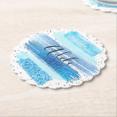 Glitzer Glam Untersetzer (angewinkelt)