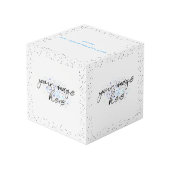 Glitzer Glam Würfel (Rückseite Schrägansicht)