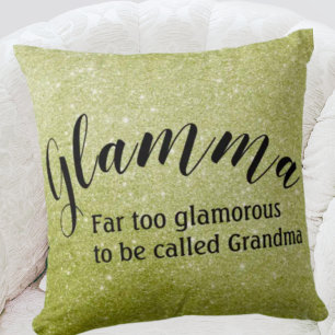 Glitzer Glamma Throw Kissen