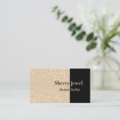 Glitzer Glamour Business Card Visitenkarte (Stehend Vorderseite)