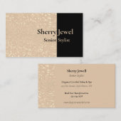 Glitzer Glamour Business Card Visitenkarte (Vorne/Hinten)