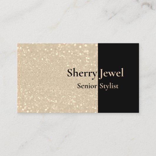 Glitzer Glamour Business Card Visitenkarte (Vorderseite)