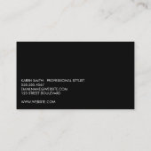 Glitzer Glamour / Salon Stylist Visitenkarte (Rückseite)