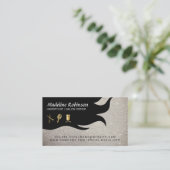 Glitzer | Glamour Stylist Kit | Haar und Schönheit Visitenkarte (Stehend Vorderseite)