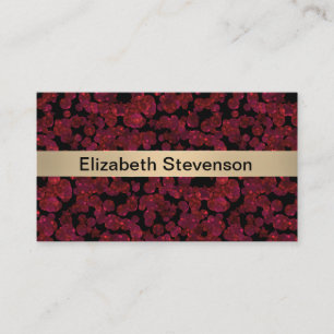 Glitzer glänzende Folge Konfetti Kreise rot persön Visitenkarte