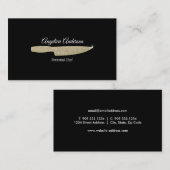 Glitzer-glänzende Messer-Geschäfts-Karte Visitenkarte (Vorne/Hinten)