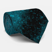 Glitzer glänzt blaue Konfetti-Sequenzen Chri Krawatte (Gerollt)