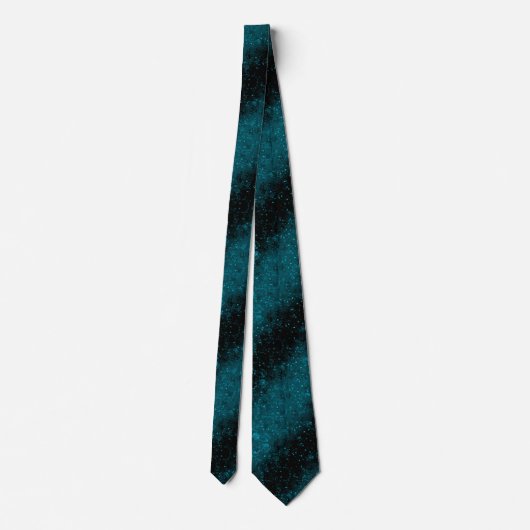 Glitzer glänzt blaue Konfetti-Sequenzen Chri Krawatte (Rückseite)