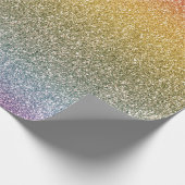 Glitzer Glitz Rainbow Geschenkpapier (Ecke)