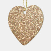 Glitzer-Glitzern aus Hell-Kupfer Keramik Ornament (Links)