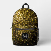 Glitzer-Glitzern für Gold-Imitate Bedruckter Rucksack (Vorderseite)