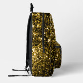 Glitzer-Glitzern für Gold-Imitate Bedruckter Rucksack (Links)