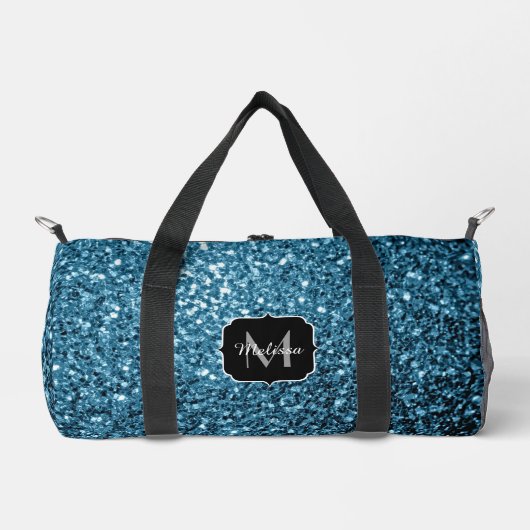 Glitzer-Glitzern für hellblaue Imitate Duffle Bag (Vorderseite)