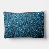 Glitzer-Glitzern für hellblaue Imitate Zubehörtasche (Rückseite)