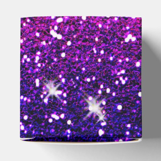 Glitzer Glitzern Lila Rosa Textur Geschenkschachtel (Oben)