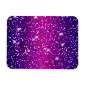 Glitzer Glitzern Lila Rosa Textur Magnet (Horizontal)