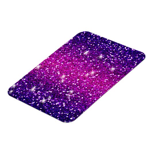 Glitzer Glitzern Lila Rosa Textur Magnet (Linke Seite)
