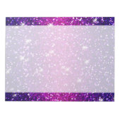 Glitzer Glitzern Lila Rosa Textur Notizblock (Vorderseite)
