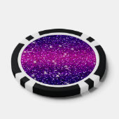 Glitzer Glitzern Lila Rosa Textur Pokerchips (Einzeln)