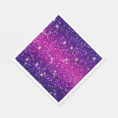 Glitzer Glitzern Lila Rosa Textur Serviette (Ecke)