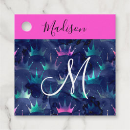 Glitzer Glitzern Mermaid Crowns Monogram Geschenkanhänger