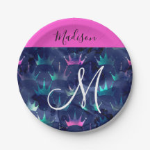 Glitzer Glitzern Mermaid Crowns Monogram