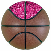 Glitzer-Glitzern mit heißen rosa Imitaten Basketball (Rechts)