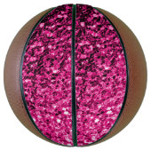 Glitzer-Glitzern mit heißen rosa Imitaten Basketball (Vertikal)