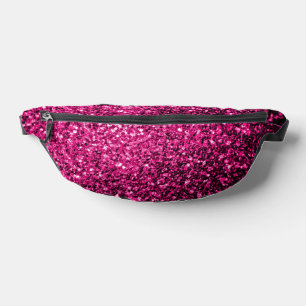 Glitzer-Glitzern mit heißen rosa Imitaten Bauchtasche