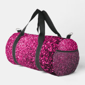 Glitzer-Glitzern mit heißen rosa Imitaten Duffle Bag (Rechte Ecke)