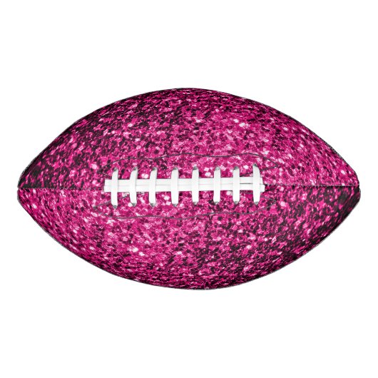 Glitzer-Glitzern mit heißen rosa Imitaten Football (Vorderseite)