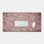 Glitzer-Glitzern Monogramm Schreibtischunterlage (Tastatur & Maus)