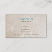 Glitzer gold aquetta confetti modern Business Card Visitenkarte (Rückseite)